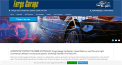 Desktop Screenshot of forgegarageonline.co.uk