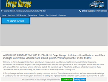 Tablet Screenshot of forgegarageonline.co.uk